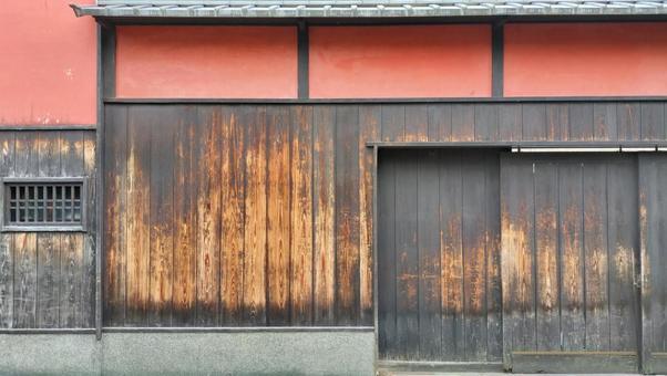 京都 町家 京都 町家 京都,町家,木目の写真素材