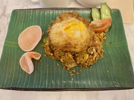 ナシゴレン ナシゴレン,マレーシア料理,インドネシア料理の写真素材