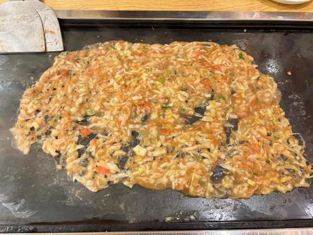 もんじゃ焼き もんじゃ焼き もんじゃ焼き,もんじゃ,ローカルフードの写真素材