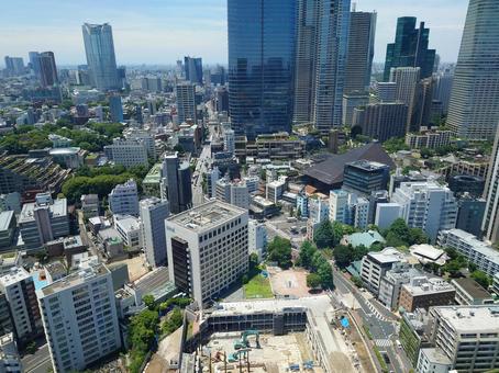 東京タワーから見た景色 東京タワーから見た景色 街並み,東京,自然の写真素材