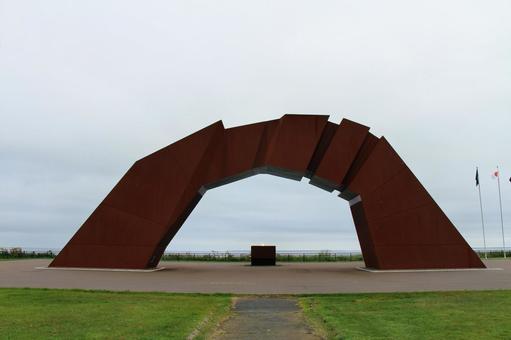 四島のかけはし 四島のかけはし,北方領土,モニュメントの写真素材