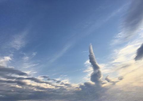 不思議な雲 不思議な雲の写真