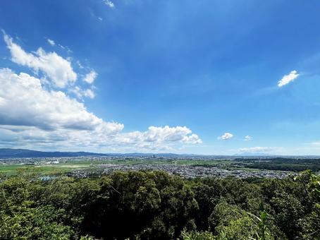 久留米市遠景(広角) 久留米市遠景(広角)の写真