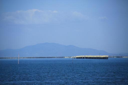 熊本県宇土市 海苔の養殖風景 熊本県宇土市 海苔の養殖風景の写真