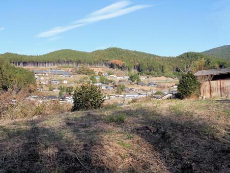 秋の里山 秋,紅葉,里山の写真素材
