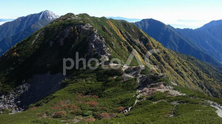 日本　山梨　仙丈ケ岳 日本,山梨,仙丈ケ岳の写真素材