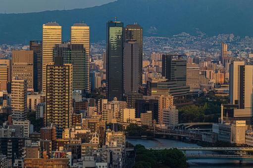 都市景観 都市景観 ステーションワン,淀屋橋,大阪の写真素材