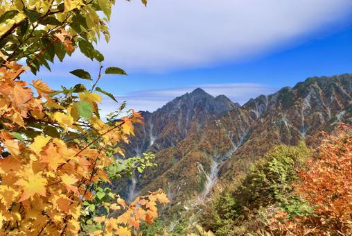 北アルプス大日岳紅葉登山 北アルプス大日岳紅葉登山 北アルプス,立山,大日岳の写真素材