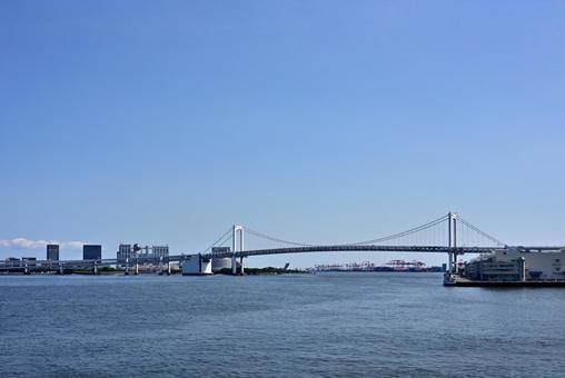 東京港風景~レインボーブリッジ~ 東京港風景~レインボーブリッジ~ レインボーブリッジ,橋,東京港連絡橋の写真素材