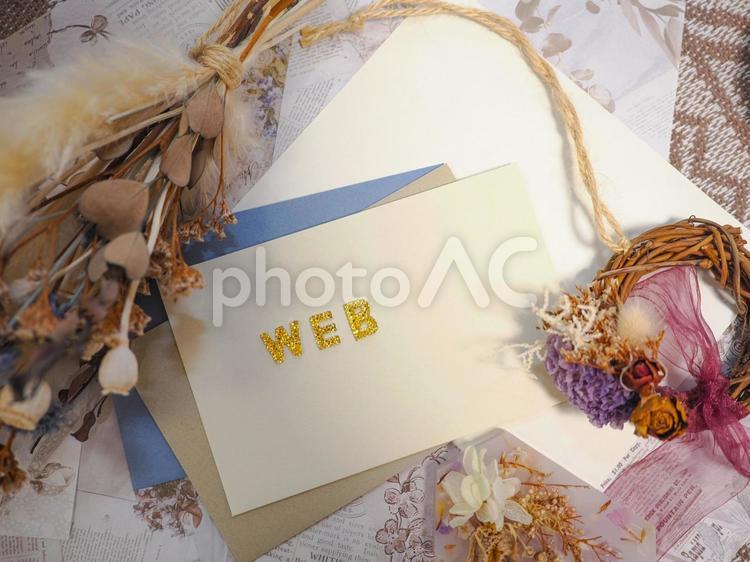 WEBの装飾文字の写真素材 web,文字,文字素材の写真素材