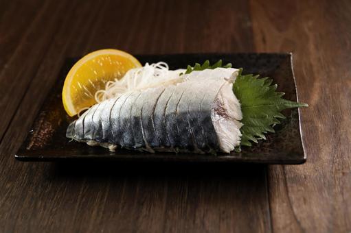 鯖の刺身盛り合わせ 鯖の刺身盛り合わせの写真