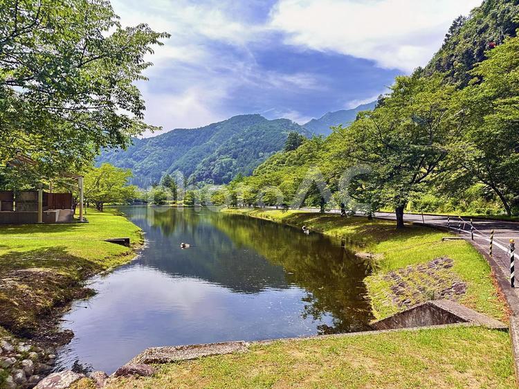 下北山公園　夏の公園 奈良県下北山村,アウトドア,温泉の写真素材