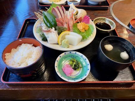 お刺身定食 お刺身定食 定食,刺身,魚の写真素材