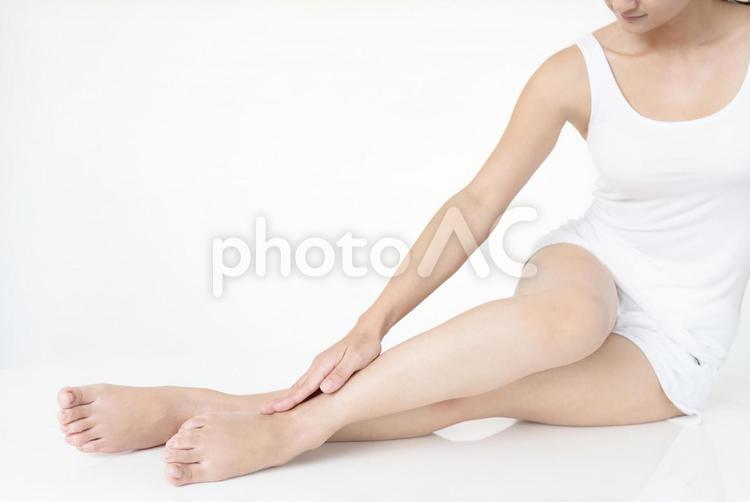 ボディケアイメージ 女性,足,脚の写真素材