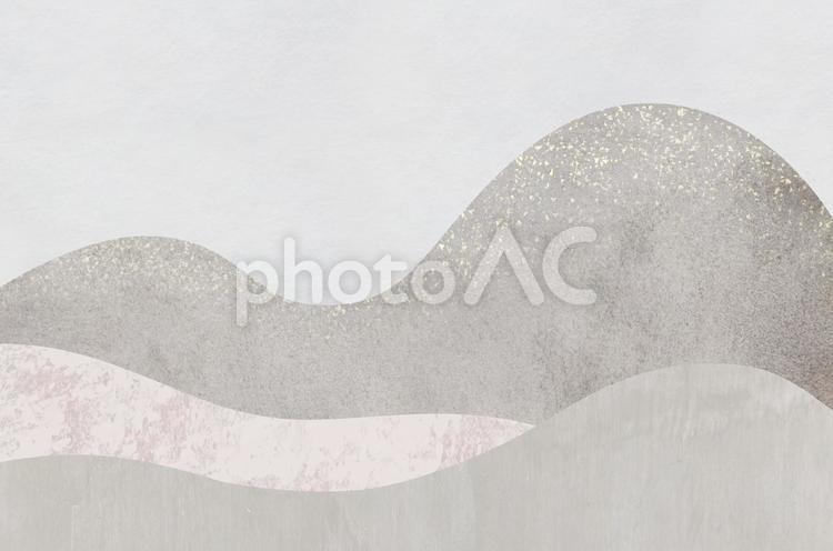 抽象風景柄の和紙テクスチャ_和風背景 背景,テクスチャ,風景の写真素材
