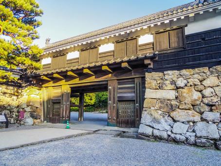 【高知県】高知市・高知城 高知城,高知公園,追手門の写真素材