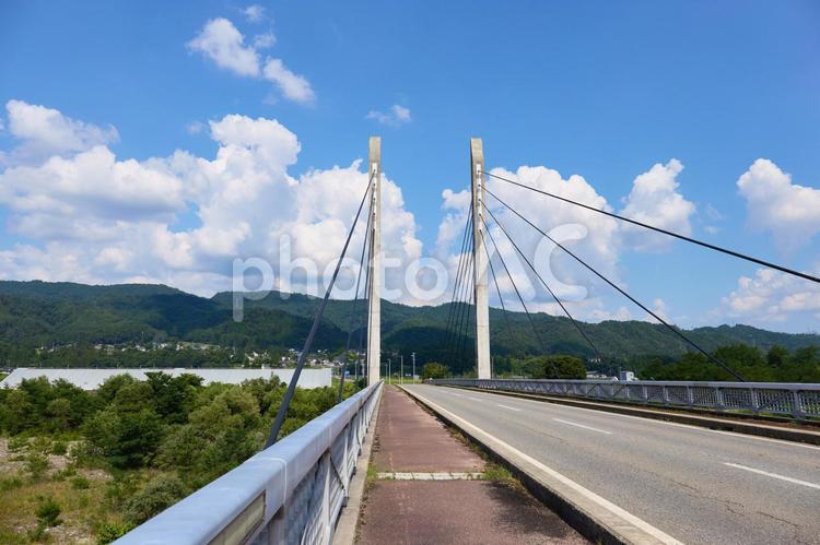 夏、高瀬川に架かる宮本橋 宮本橋,夏,高瀬川の写真素材