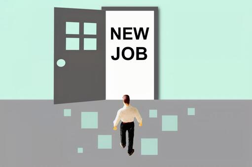 新しい仕事を始めるビジネスマン 転職,就活,新しいの写真素材
