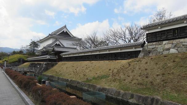 勝龍寺城 勝竜寺城公園の風景 勝龍寺城 勝竜寺城公園の風景 勝龍寺城,勝竜寺城,お城の写真素材