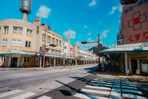 【鳥取】鳥取駅の周辺 鳥取駅,駅前,街並みの写真素材