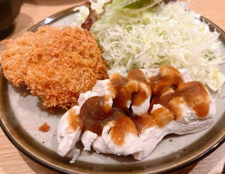 ヒレカツ蒸し鶏 ヒレカツ蒸し鶏 ヒレカツ蒸し鶏,ヒレカツ,ヒレ肉の写真素材