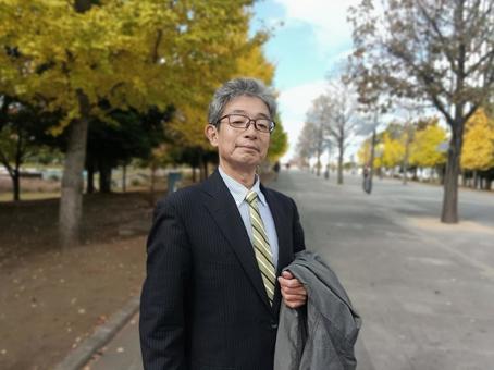 シニア男性サラリーマン シニア,中年サラリーマン,中高年サラリーマンの写真素材