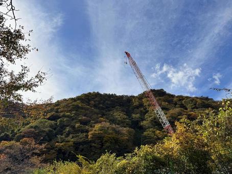 クレーン 産業用クレーン,クレーン,吊るの写真素材