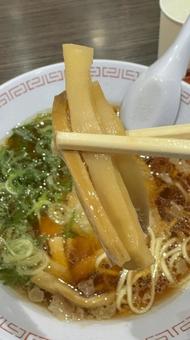 尾道ラーメン（メンマ） 尾道ラーメン,ご当地ラーメン,醤油ベースの写真素材