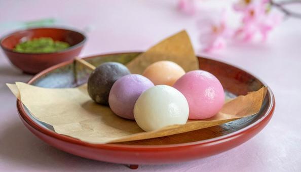 月見団子   茶菓子 月見団子   茶菓子の写真