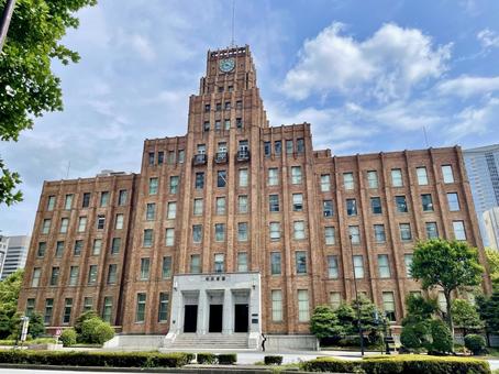 日比谷公園市政会館正面 日比谷公園市政会館正面 市政会館,日比谷公会堂,日比谷公園の写真素材