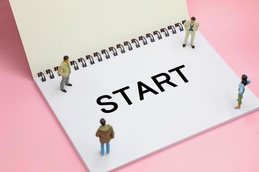 STARTの文字素材 start,スタート,挑戦の写真素材