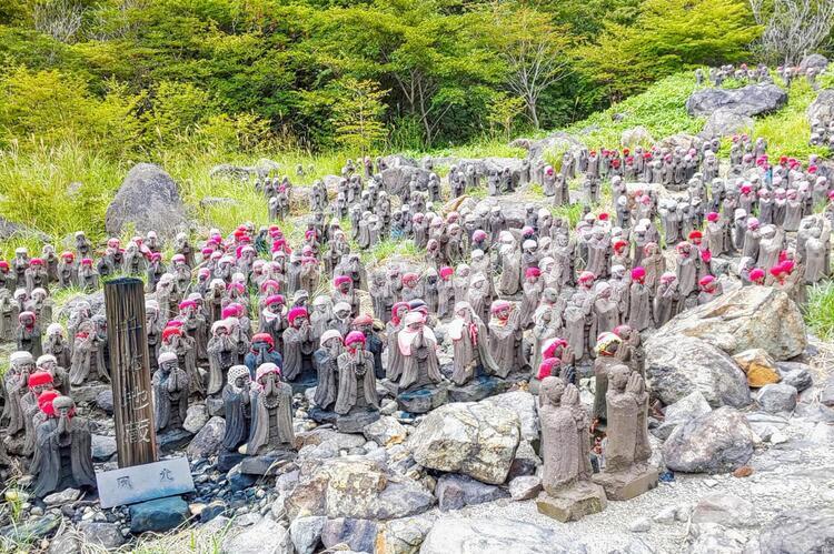 那須殺生石の千体地蔵 那須,殺生石,千体地蔵の写真素材