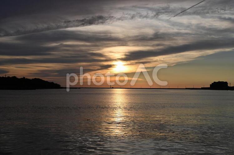 夏の東尋坊の日没 東尋坊,夏,日没の写真素材