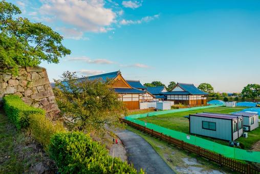 【佐賀】佐賀城跡の周辺 佐賀,城跡,城の写真素材