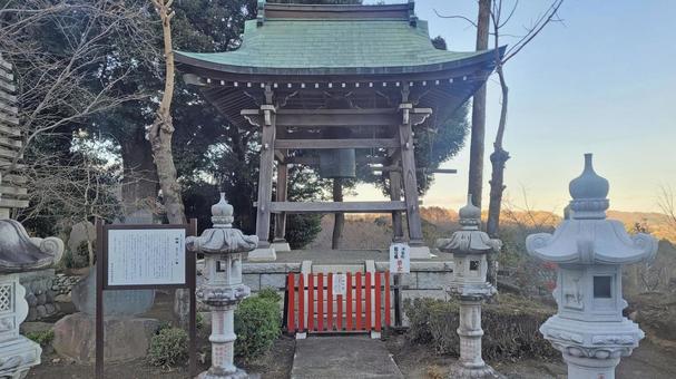 坂東33観音 06番 長谷寺 夕方の鐘楼 坂東33観音 06番 長谷寺 夕方の鐘楼の写真