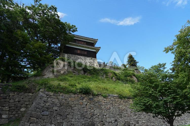 上田城址公園　櫓の風景 東虎口櫓門,櫓門,上田城の写真素材