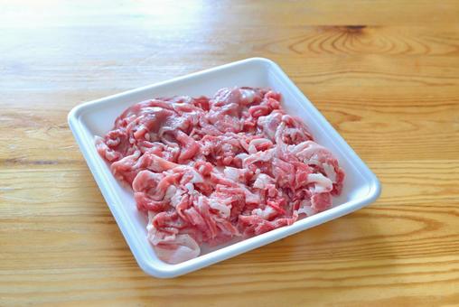 今日は豚肉料理です 豚肉,肉,食材の写真素材