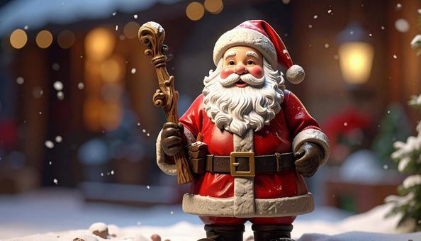 サンタクロースの置物 クリスマス サンタクロースの置物 クリスマスの写真