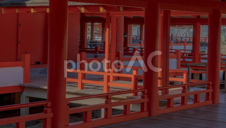 厳島神社の風景 厳島神社,宮島,広島県の写真素材
