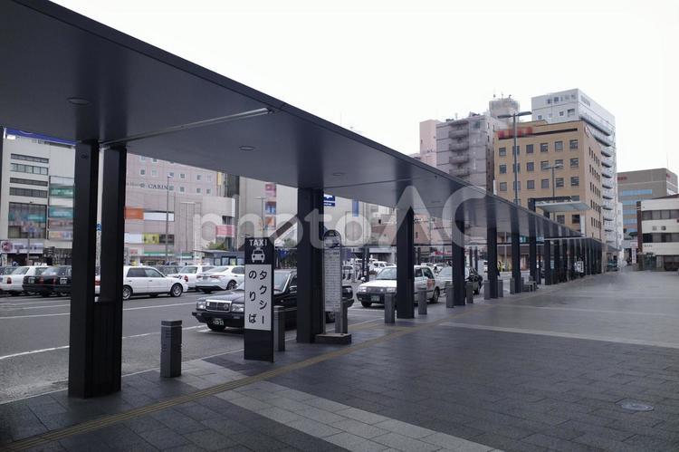 松本駅お城口（東口）のタクシー乗り場 松本駅,駅,松本の写真素材