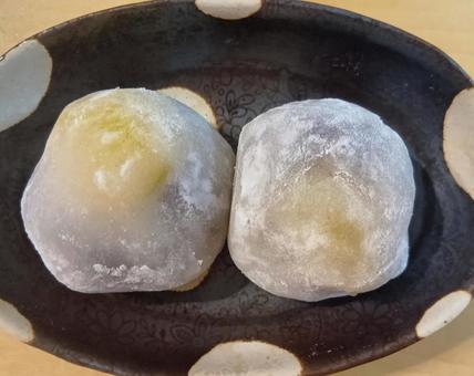 栗大福 栗大福 食べ物,栗大福,大福の写真素材