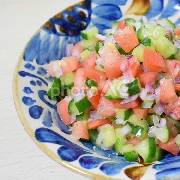 カチュンバ（インド風サラダ） カチュンバ,サラダ,野菜の写真素材