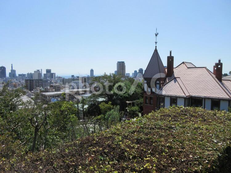風見鶏の館の撮影スポット 風見鶏の館,神戸異人館,北野坂の写真素材