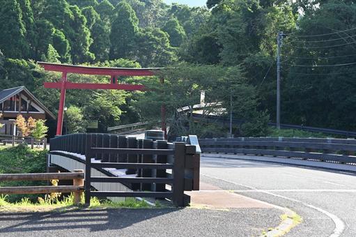 Photo, torii, bridge, minami satsuma, 