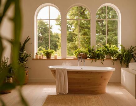 美しいバスルームの写真