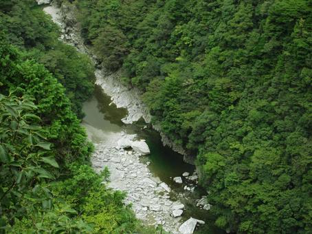 徳島県-祖谷渓-七曲からの風景 徳島県-祖谷渓-七曲からの風景の写真