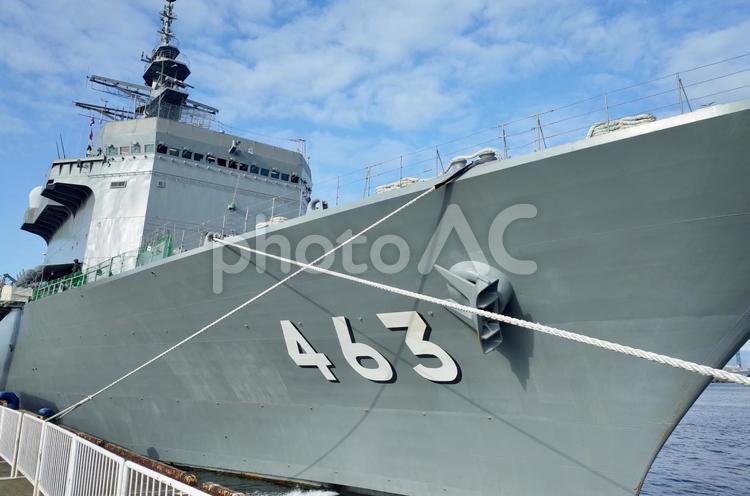 掃海母艦うらが うらが,掃海母艦,海上自衛隊の写真素材