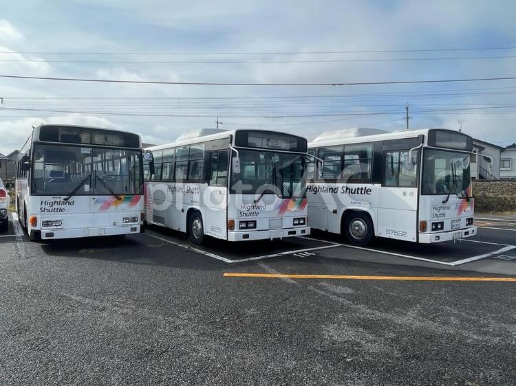 廃車待ちの路線バス 路線バス,バス,自動車の写真素材