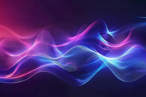 デジタルサウンドウェーブと鮮やかな光 デジタルサウンドウェーブと鮮やかな光の写真