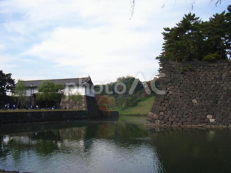 江戸城桜田門桝形 江戸城の写真素材